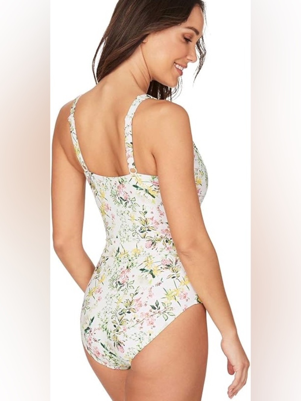 NWT New NIP TUCK Joanne Floral Twist Front One Piece Swimsuit 8 Cruise Swimsuit - Picture 2 of 8